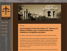 Tablet Screenshot of immigrantcrime.com